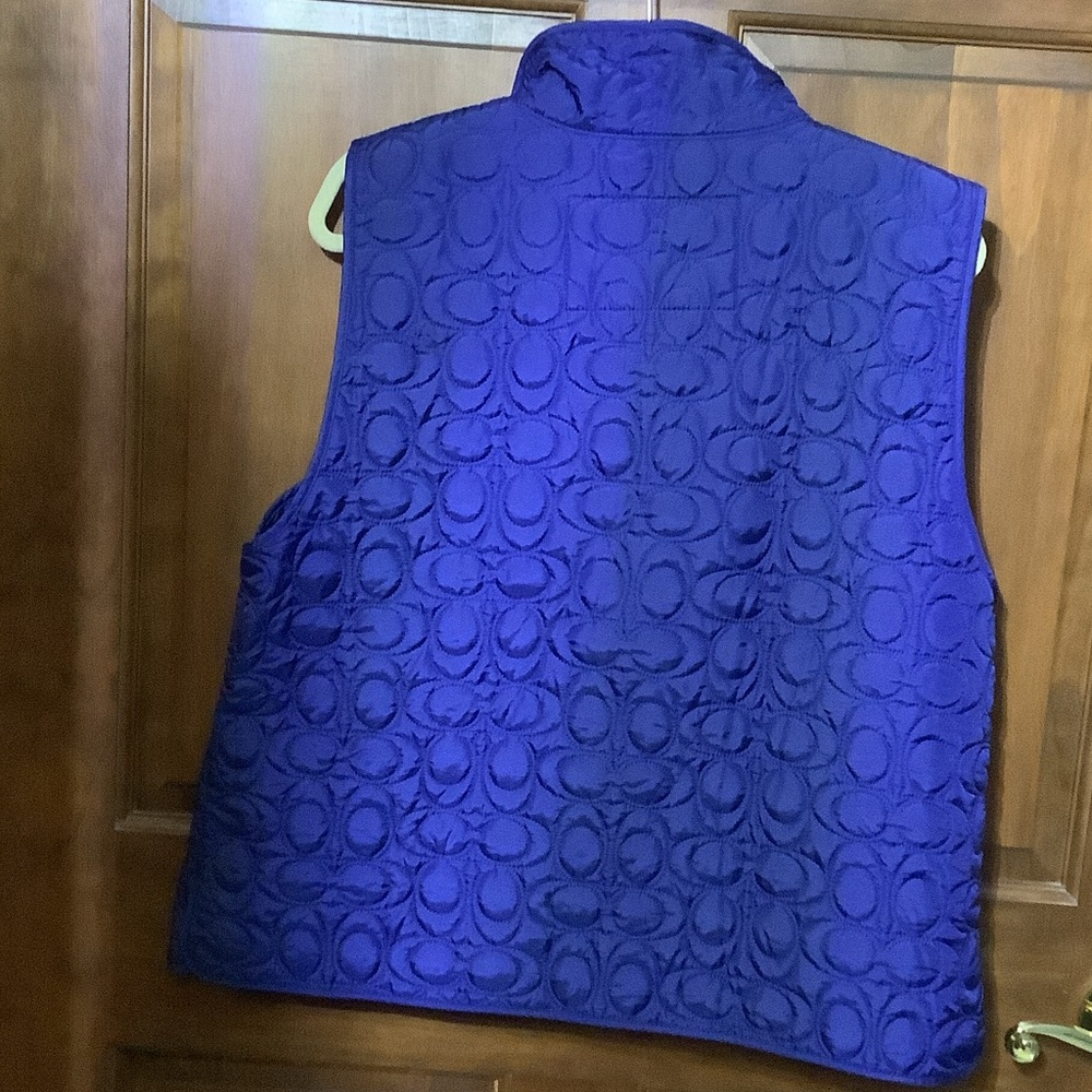 Coach Blue Quilted Vest - Picture 3 of 5